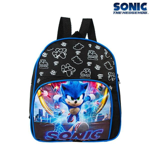 Imagem de Mochila Infantil Sonic Runner Filme Costas Lancheira+Estojo