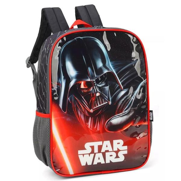 Imagem de Mochila Infantil Star Wars Disney Costas Tam G Escolar