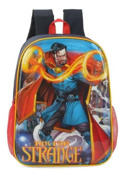 Imagem de Mochila Infantil Thor Pantera Negra Doctor Strange - Cinza