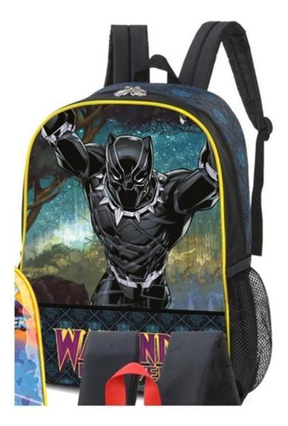 Imagem de Mochila Infantil Thor Pantera Negra Doctor Strange - Preto