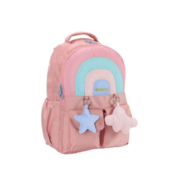 Imagem de Mochila Infantil Up4you Arco-ris Rosa 17L