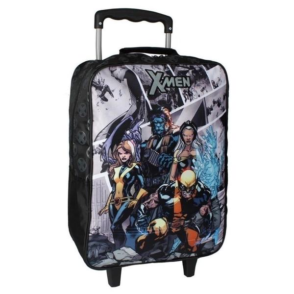 Imagem de Mochila Infantil Xmen Wolverine Jean Grey Escolar Rodinhas Tam Grande