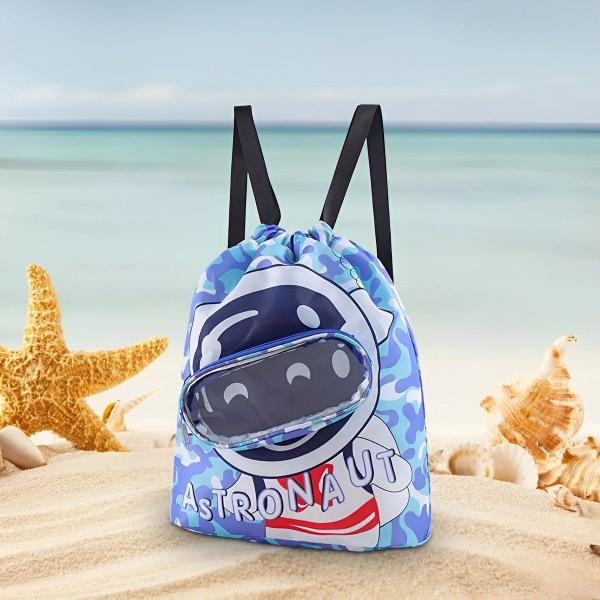 Imagem de Mochila Juvenil Saco Bolsa Impermeável Estampada Reforçada Moderna Estilosa Treino Parque Passeio Cosplay Impermeavel Cordão