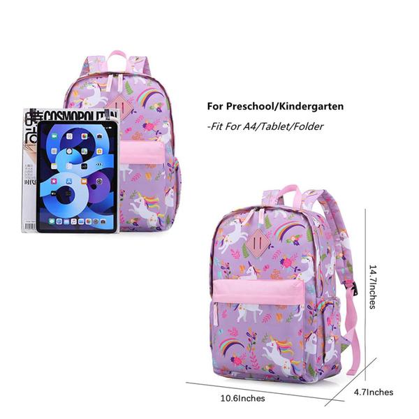 Imagem de Mochila KK CRAFTS Preschool Kindergarten para crianças roxa