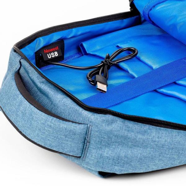 Imagem de Mochila Kross Elegance Corporate, Notebook de Até 15.6, Azul - KE-BPH40BL