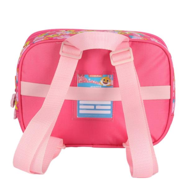 Imagem de Mochila Lancheira Escolar Térmica Infantil Baby Shark Rosa