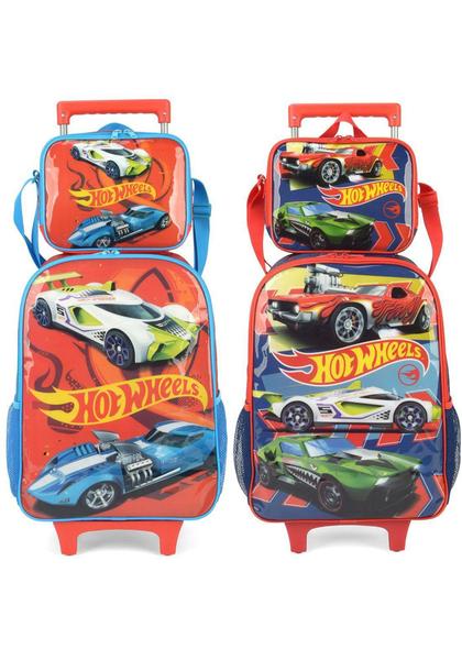 Imagem de Mochila Lancheira Rodas Infantil Hot Wheels Luxcel IC38232HW