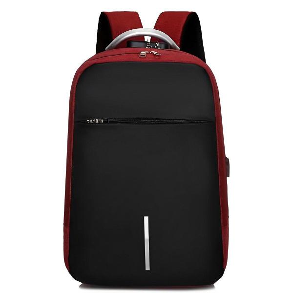 Imagem de Mochila Laptop Espaçosa Notebook Volta as Aulas Alça Média Casual Executiva Viagem Multifuncional USB Fone de Ouvido