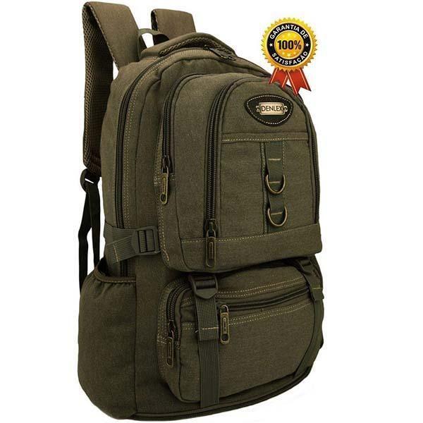 Imagem de Mochila Lona Extensivel Dl0775 Esportiva Grande Verde