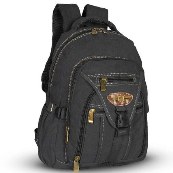 Imagem de Mochila Lona Grande Ferramenta Esporte Kvn Ja9606 Preto