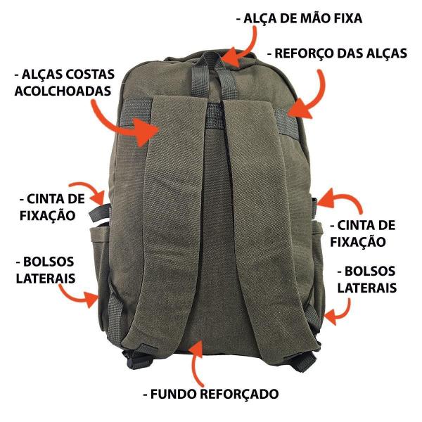 Imagem de Mochila Lona Notebook 17 6108 + Capa