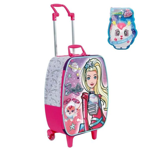 Imagem de Mochila Mala Malinha Barbie Aventura Escolar Infantil Tam G