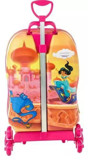 Imagem de Mochila Malinha Escolar Infantil Princesa Jasmine Aladdin