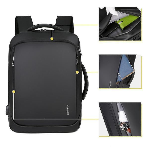 Imagem de Mochila Masculina Casual com Carregamento USB - Ideal para Viagem e Trabalho