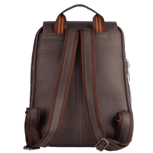 Imagem de Mochila masculina de couro Trip Café