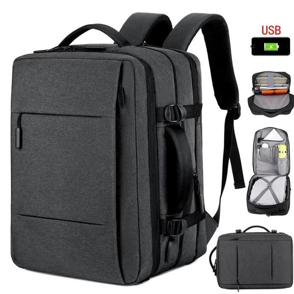 Imagem de Mochila Masculina de Viagem - Grande Capacidade, à Prova d'Água e com Bolsa para Laptop