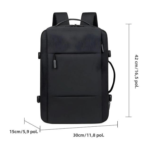 Imagem de Mochila Masculina de Viagem - Grande Capacidade, à Prova d'Água e com Porta para Laptop