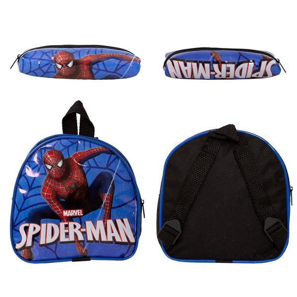 Imagem de Mochila Masculina Escolar Homem Aranha Pequena De Rodinhas