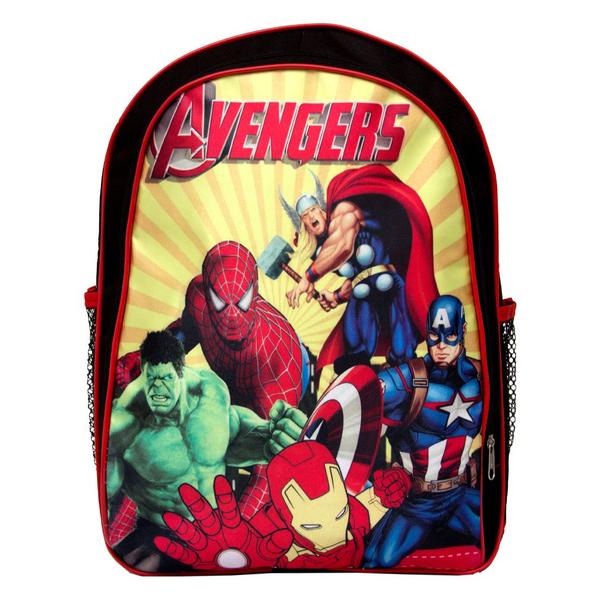 Imagem de Mochila Masculina Escolar Juvenil Vingadores Marvel Costas