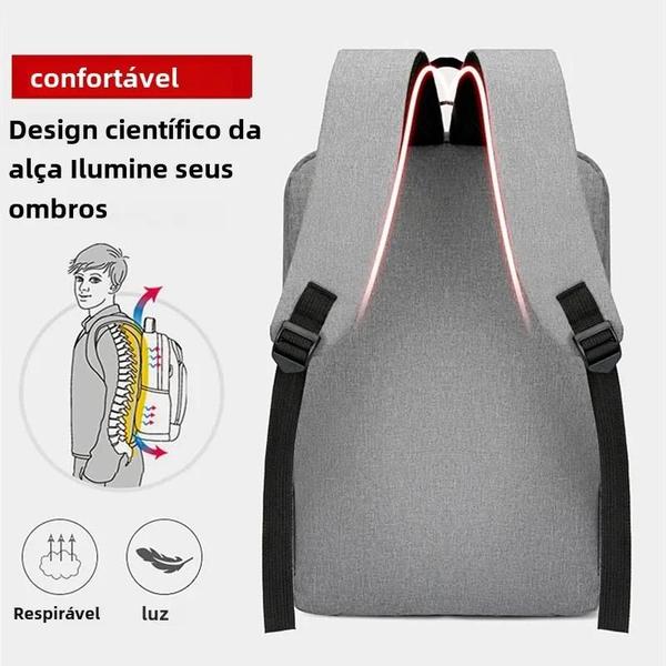 Mochila Masculina Impermeável para Laptop 15,6" - Grande e Ideal para Trabalho e Escola Imagem de Mochila Masculina Impermeável para Laptop 15,6" - Grande e Ideal para Trabalho e Escola
