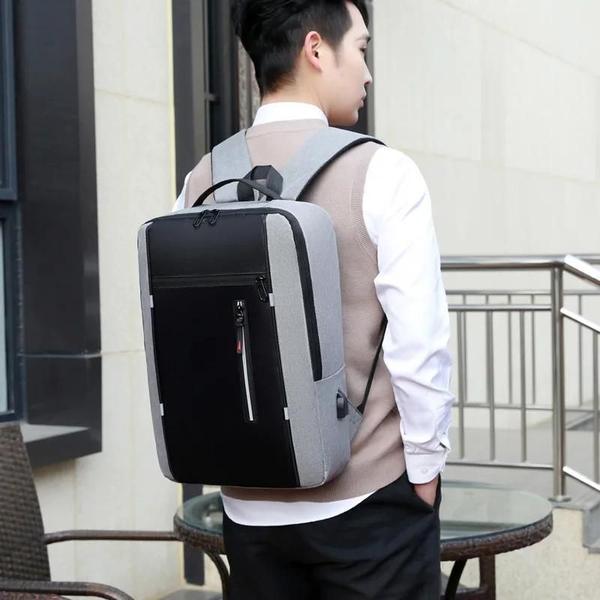 Mochila Masculina Impermeável para Laptop 15,6" - Grande e Ideal para Trabalho e Escola Imagem de Mochila Masculina Impermeável para Laptop 15,6" - Grande e Ideal para Trabalho e Escola