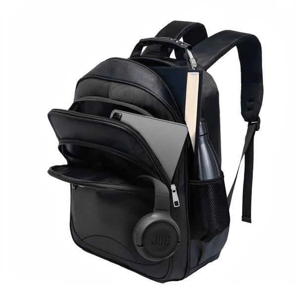 Imagem de Mochila Masculina ou Feminina Bolsa Reforçada Notebook 15.6' Escolar Cabo de Aço