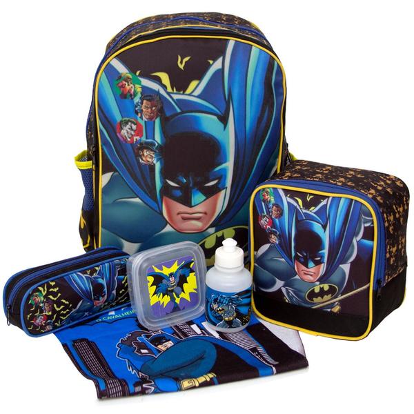 Imagem de Mochila Masculina Preta Juvenil Batman com Lancheira Toys 2U