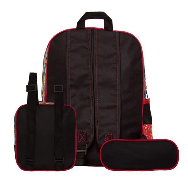 Mochila Masculina Super Mario de Costas + Lancheira e Estojo - TOYS 2U Imagem de Mochila Masculina Super Mario de Costas + Lancheira e Estojo