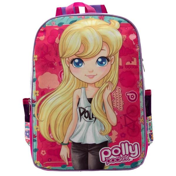 Imagem de Mochila Menina Infantil Costas Polly Pocket Com Lancheira