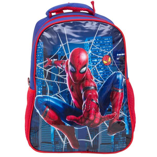 Imagem de Mochila Menino Escolar Juvenil Homem Aranha Herói Marvel