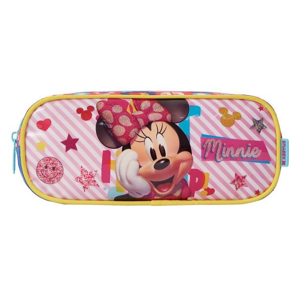 Imagem de Mochila Minnie Alças Infantil Com Estojo Escolar Disney