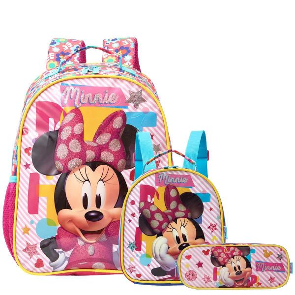 Imagem de Mochila Minnie De Alças + Lancheira Térmica + Estojo Xeryus