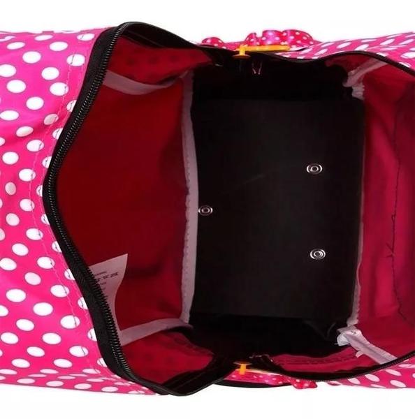 Imagem de Mochila Minnie Rodinhas E Alças Tam G 19y + Estojo Sestini