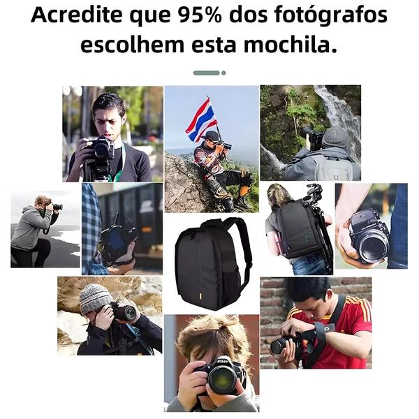 Imagem de Mochila Multifuncional À Prova D'água Para Câmera Dslr Sony, Bolsa De Ombro Digital Para Vídeo, Capa