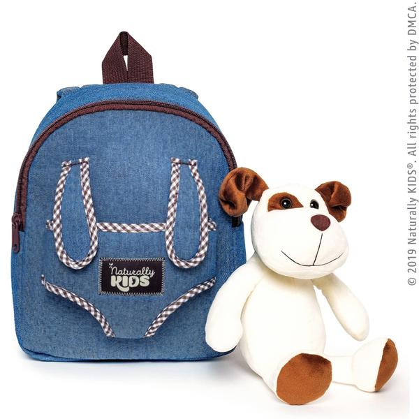 Imagem de Mochila Naturally KIDS Dog Toddler com bicho de pelúcia