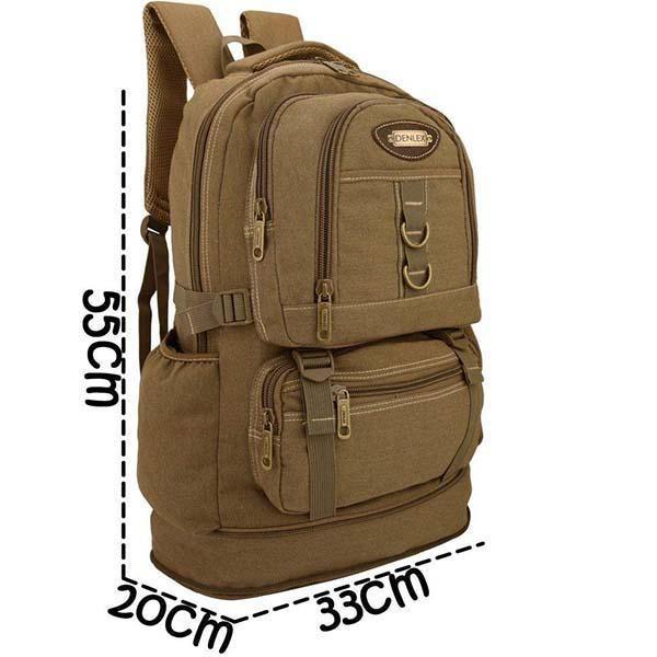Mochila Notebook 15.6 Lona Fundo Expansível Camping Dl0775 - Denlex By Web Imagem de Mochila Notebook 15.6 Lona Fundo Expansível Camping Dl0775