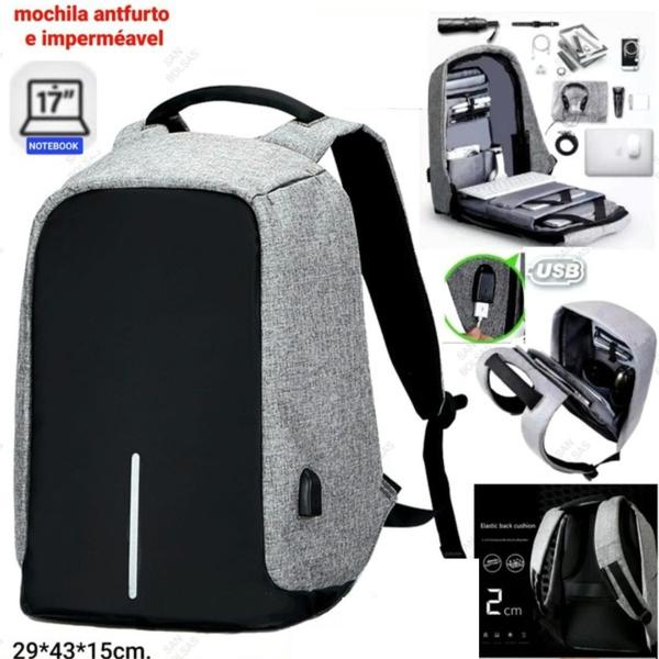 Imagem de Mochila Notebook 15 Antifurto Impermeável Dl0848