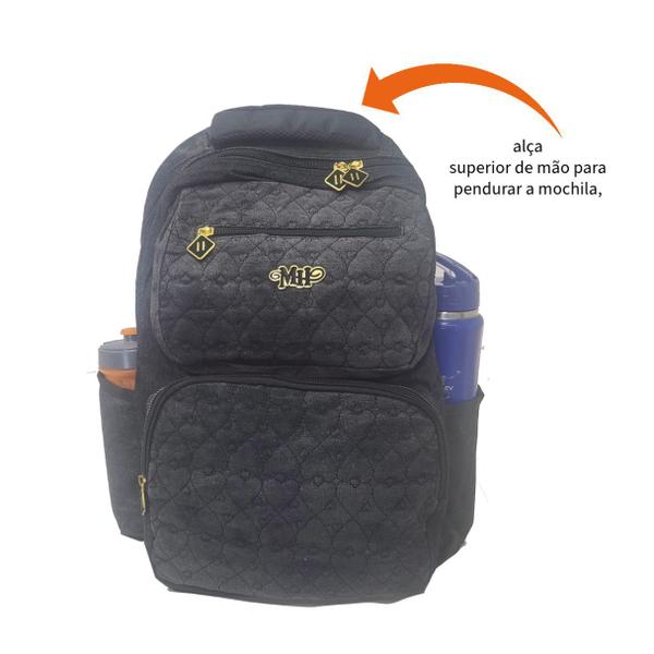 Imagem de Mochila Notebook 15 Escolar Feminina M4322 Preto