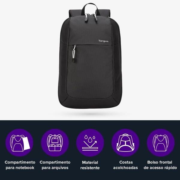 Imagem de Mochila notebook 15,6 intellect essentials preta - targus