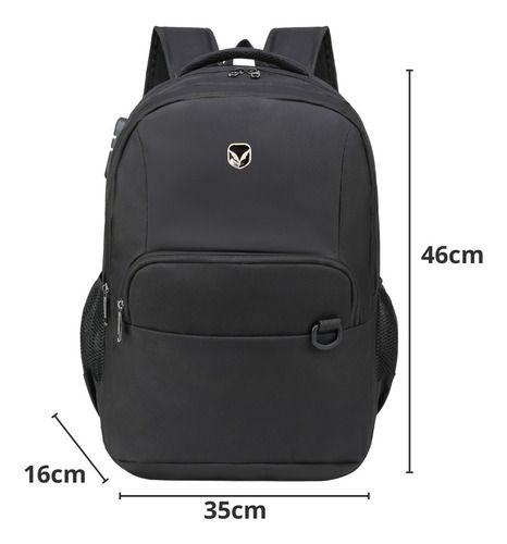 Imagem de Mochila Notebook Anti Furto Roubo Executiva Entrada Cabo Usb