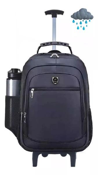 Imagem de Mochila Notebook Carrinho Rodinhas Executiva Viagem Facul