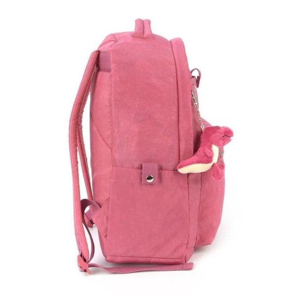 Imagem de Mochila Notebook Crinkle Up4You Chaveiro Pelúcia Dino Vinho Vinho