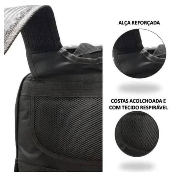 Imagem de Mochila Notebook Entrada UsbFone Masculina Feminina MN4086