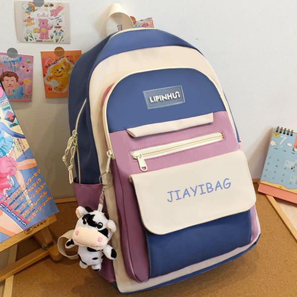 Imagem de Mochila Notebook Escolar Menina Moda Blogueira Curso Luxuosa Tendência Tiktok Moderna Aula Anti Furto Passeio Viagem