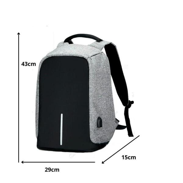 Imagem de Mochila Notebook Impermeável Antifurto Fecho Oculto Dl0848