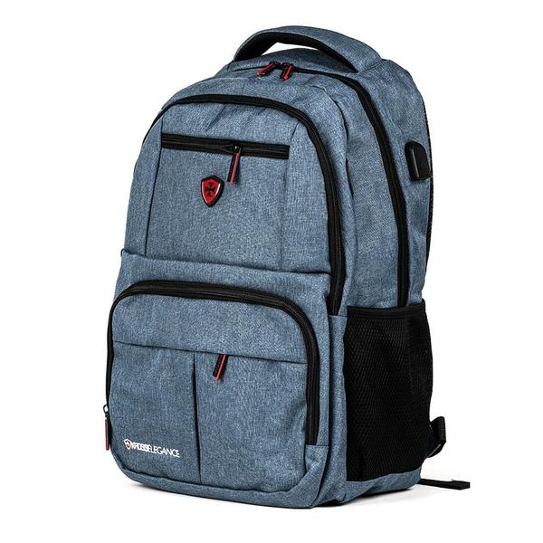 Imagem de Mochila notebook kross corporate ke-bph40bl com saida usb 15.6 azul