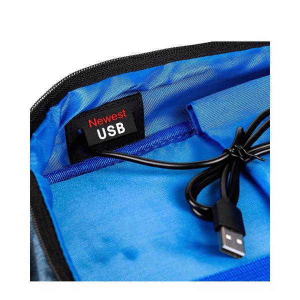 Imagem de Mochila notebook kross corporate ke-bph40bl com saida usb 15.6 azul