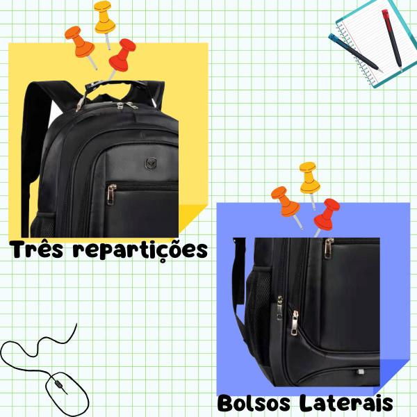 Imagem de Mochila Notebook Masculina Executiva Reforçada Yepp