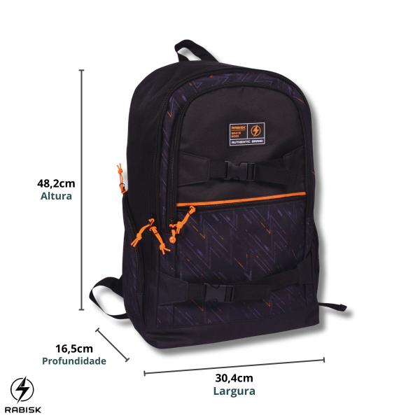 Imagem de Mochila Notebook Premium Rabisk Street RKS5025M Cor: Laranja