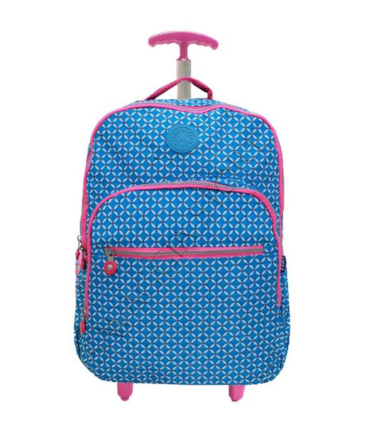 Imagem de Mochila Notebook Rodinhas Juvenil Reforçada + Kit Escolar 